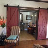 Wholesale OEM Modern Interior Solid Wood Sliding Barn Door